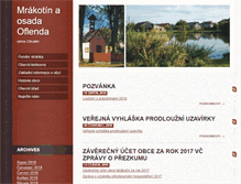 Tablet Screenshot of obecmrakotin.cz